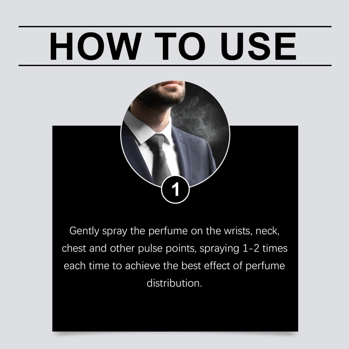 Strong Cologne Body Spray with Elegant Plant Extract Scent