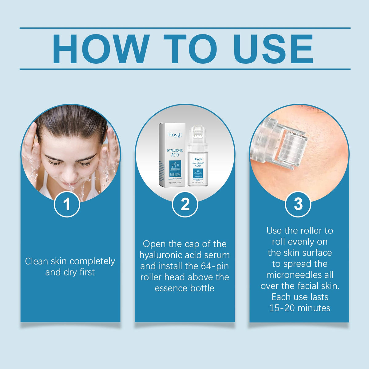 Hyaluronic Acid Face Serum for Skin Hydration Care