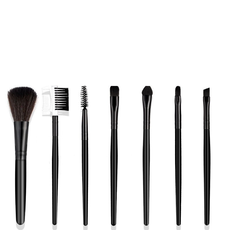 7-Piece Makeup Brush Set for Eyes and Face