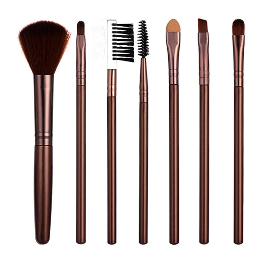 7-Piece Makeup Brush Set for Eyes and Face
