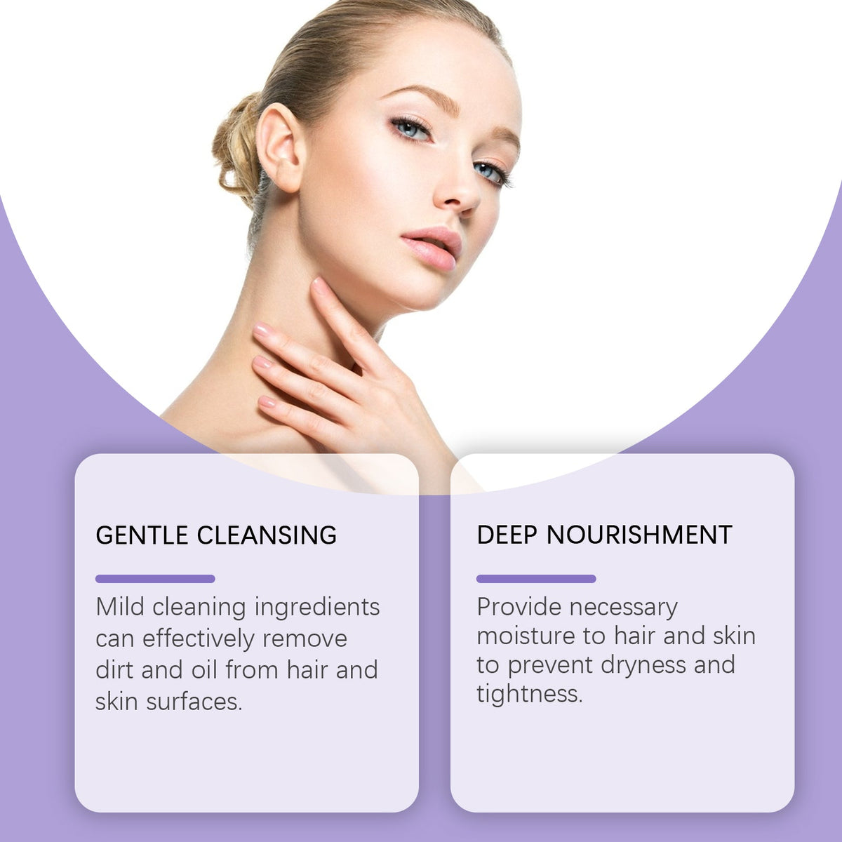 Lavender Shampoo and Shower Set for Skin Care