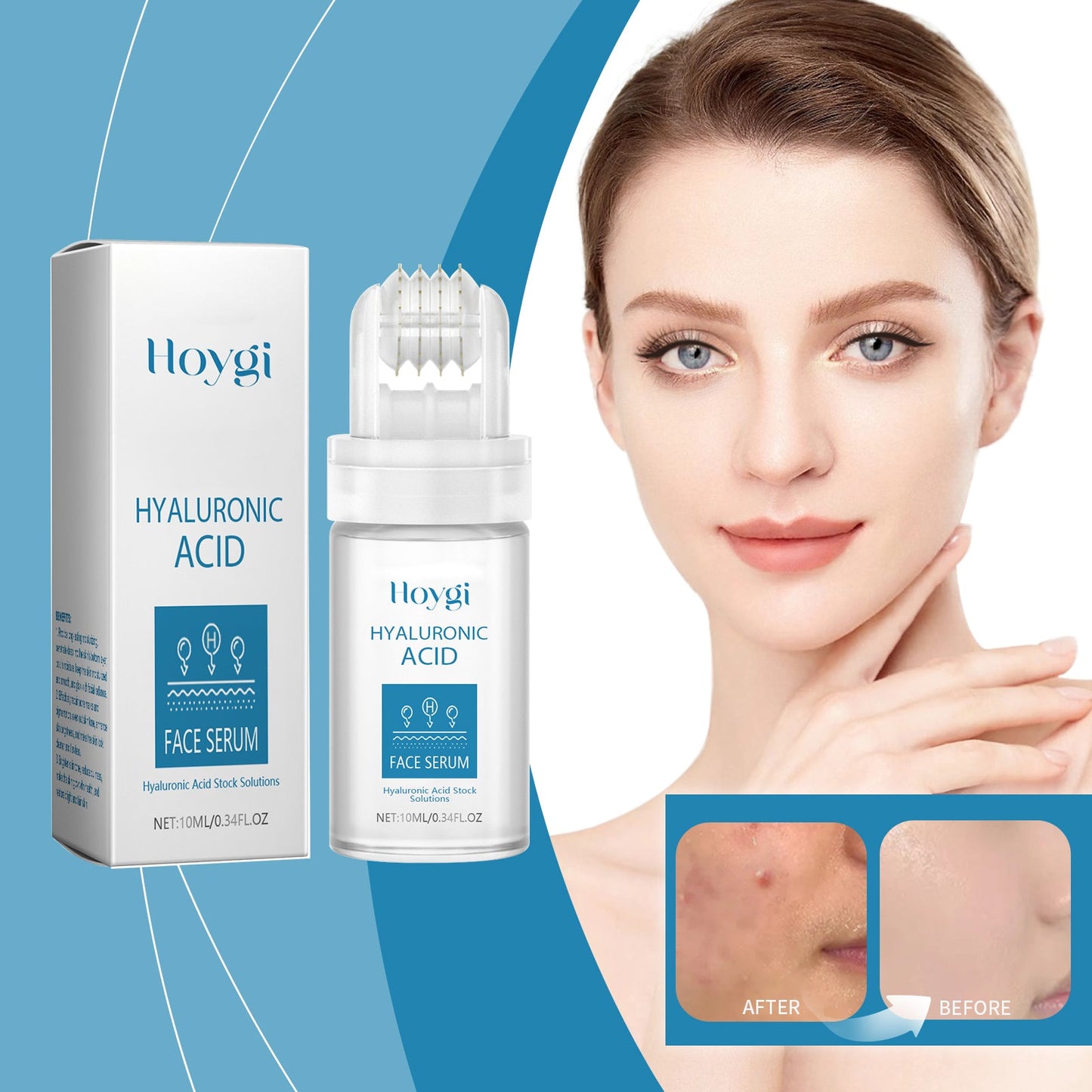 Hyaluronic Acid Face Serum for Skin Hydration Care