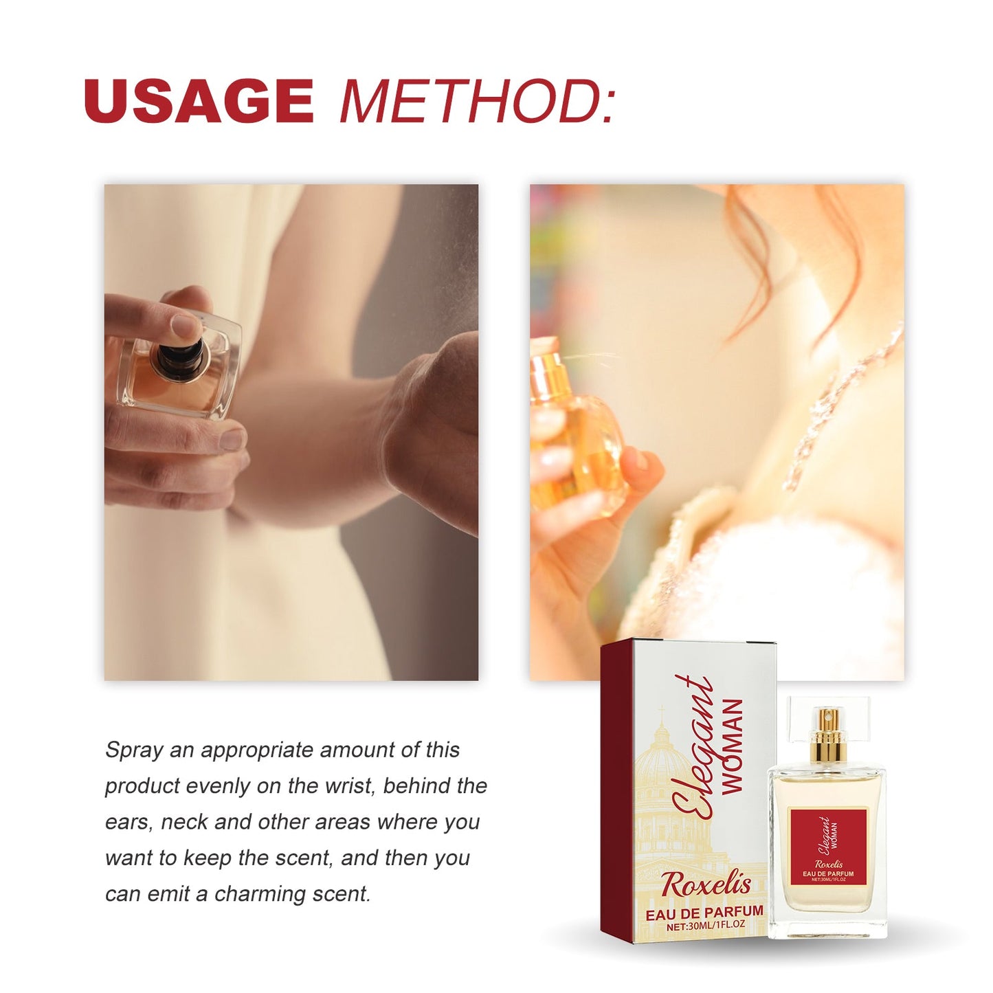 Elegant Women Eau De Parfum with Floral Fruity Scent
