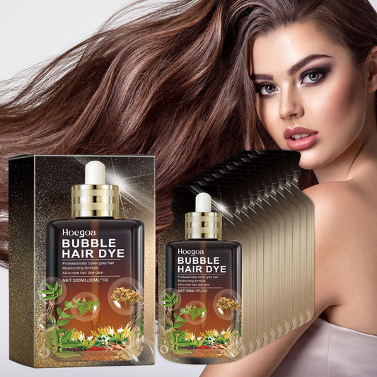 Bubble Hair Dye Shampoo for Color Blackening