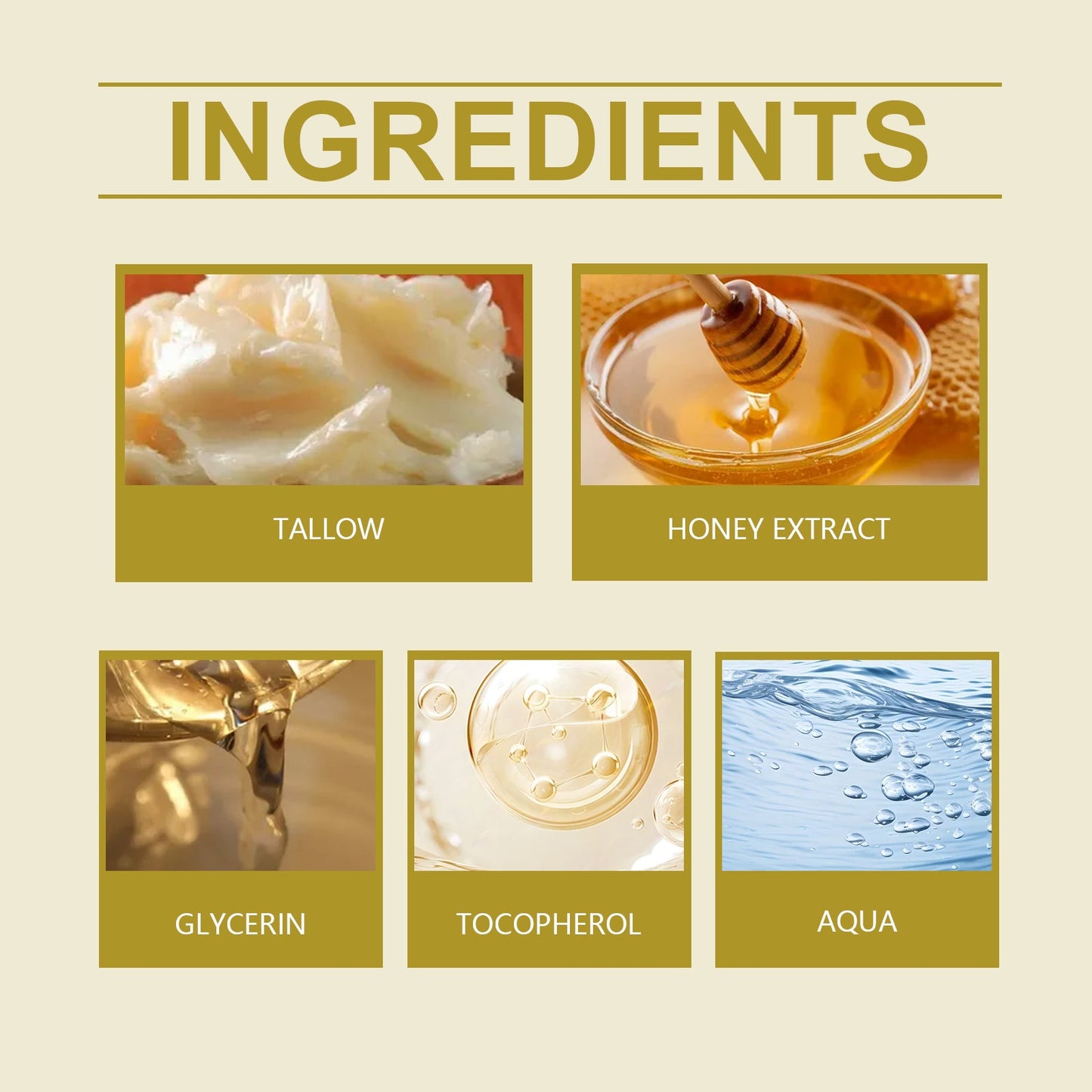 Tallow Honey Facial Moisturizer for Gentle Hydrating Care