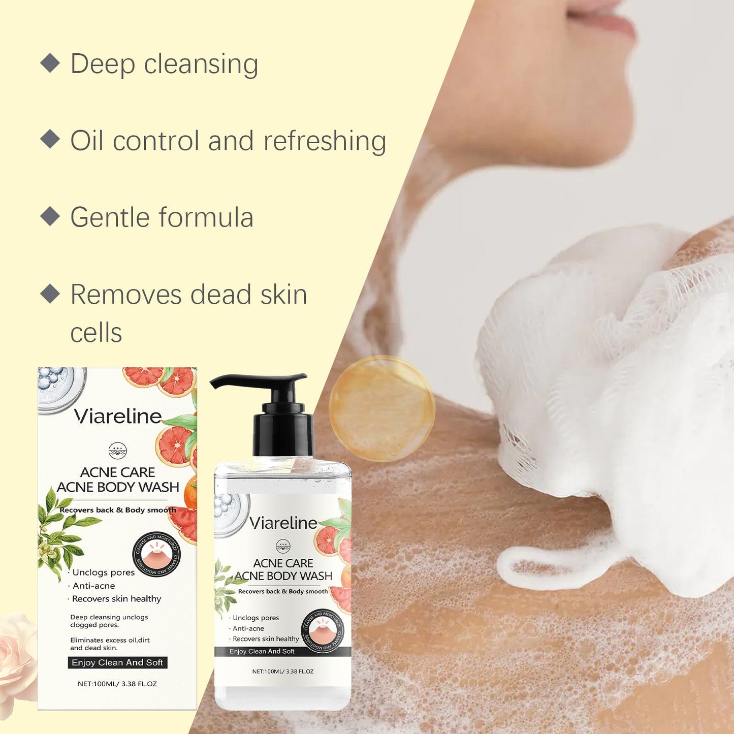 Soothing Repair Shower Gel for Hydrating Skin Care