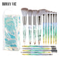 15Pcs Diamond Handle Makeup Brush Set for Beauty