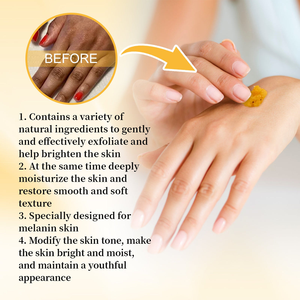 Turmeric Body Scrub for Exfoliating and Moisturizing Skin