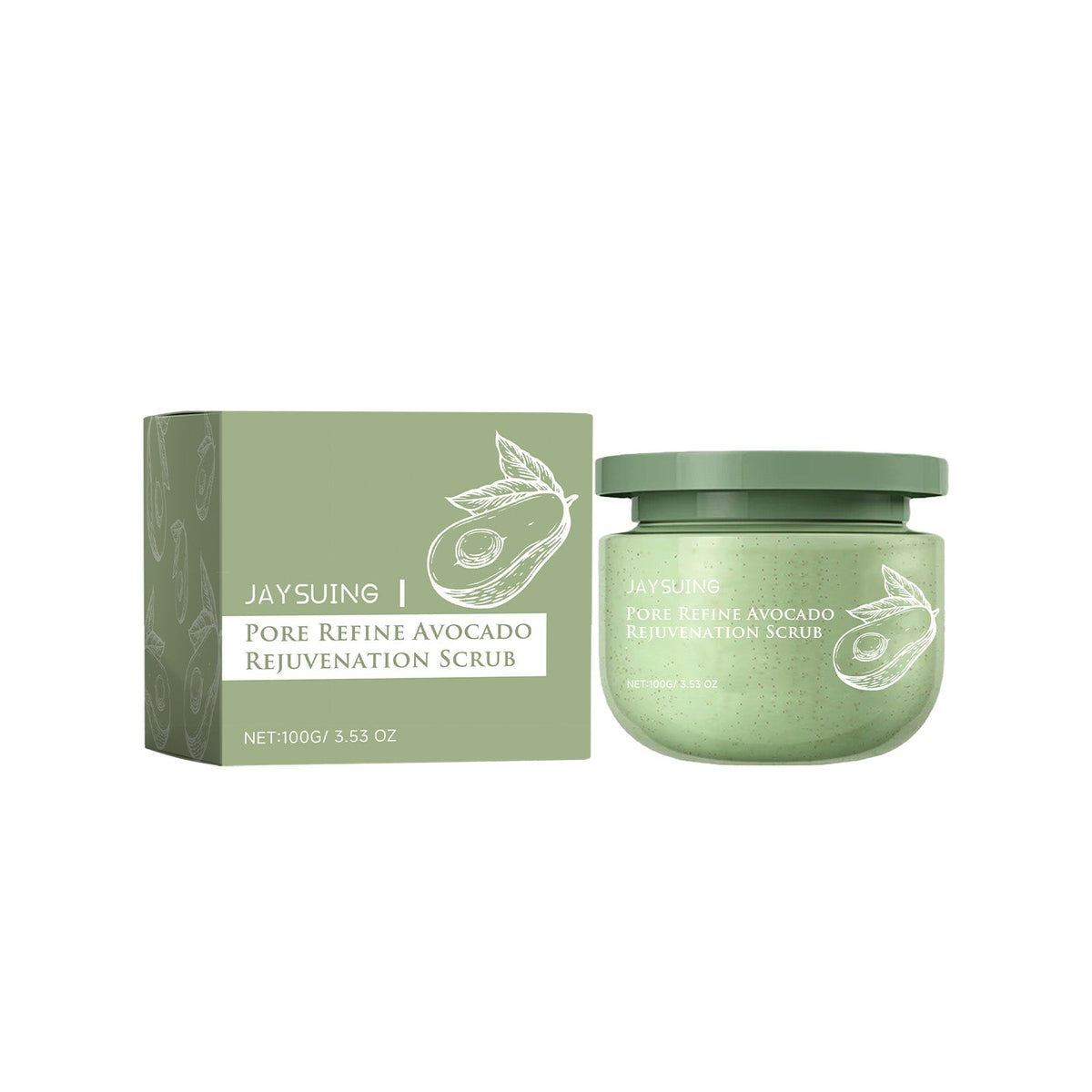 Avocado Ice Cream Body Scrub for Soft Skin