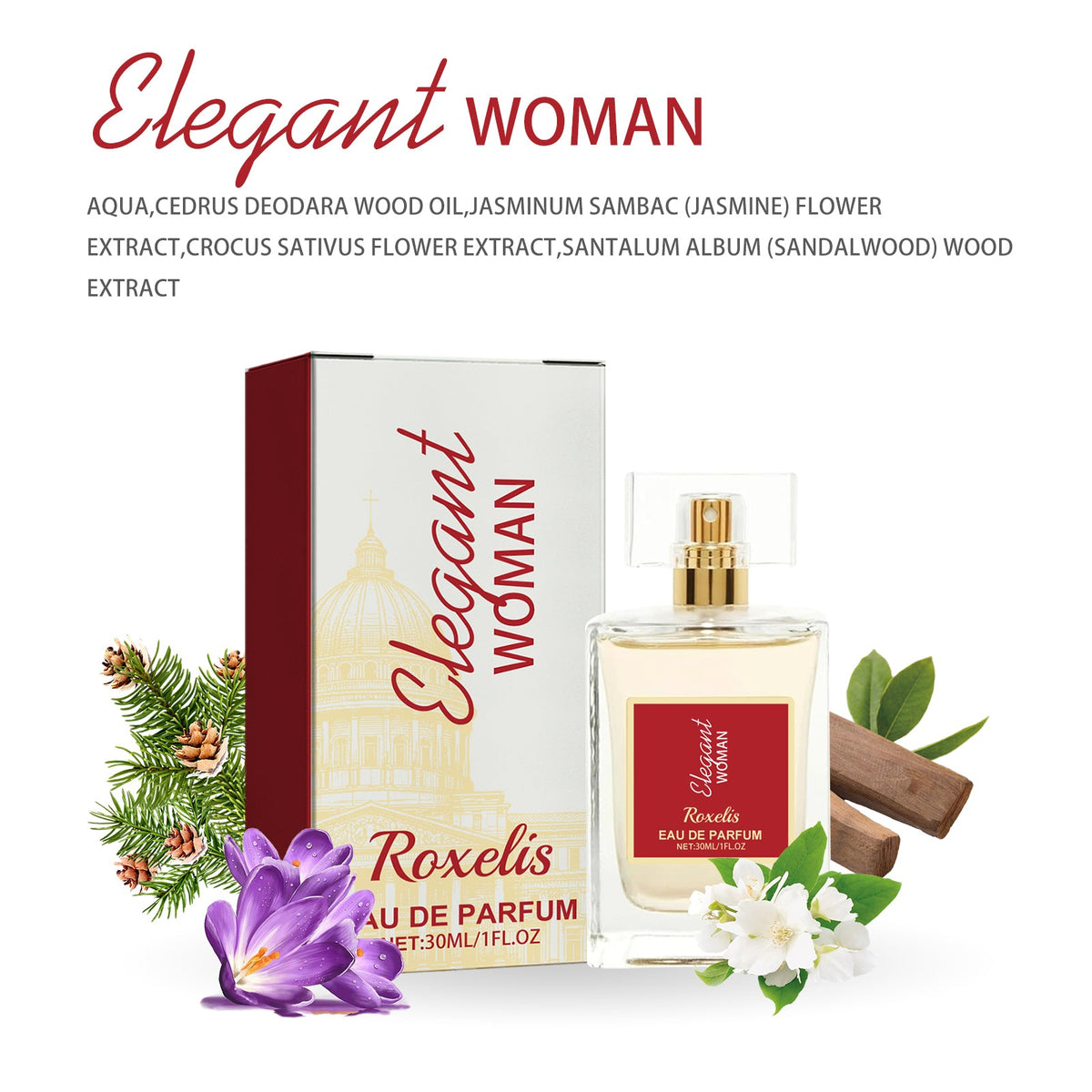 Elegant Women Eau De Parfum with Floral Fruity Scent