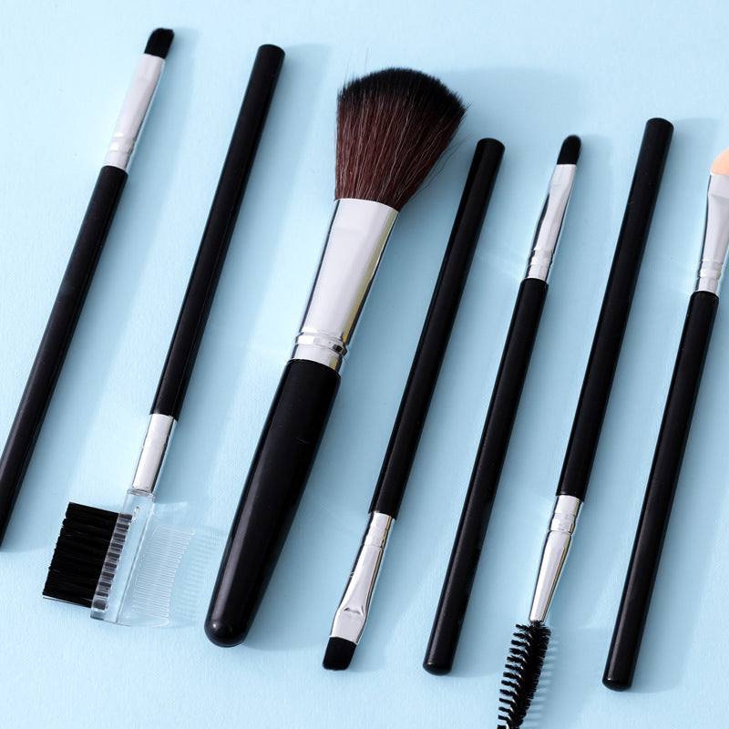 7-Piece Makeup Brush Set for Eyes and Face
