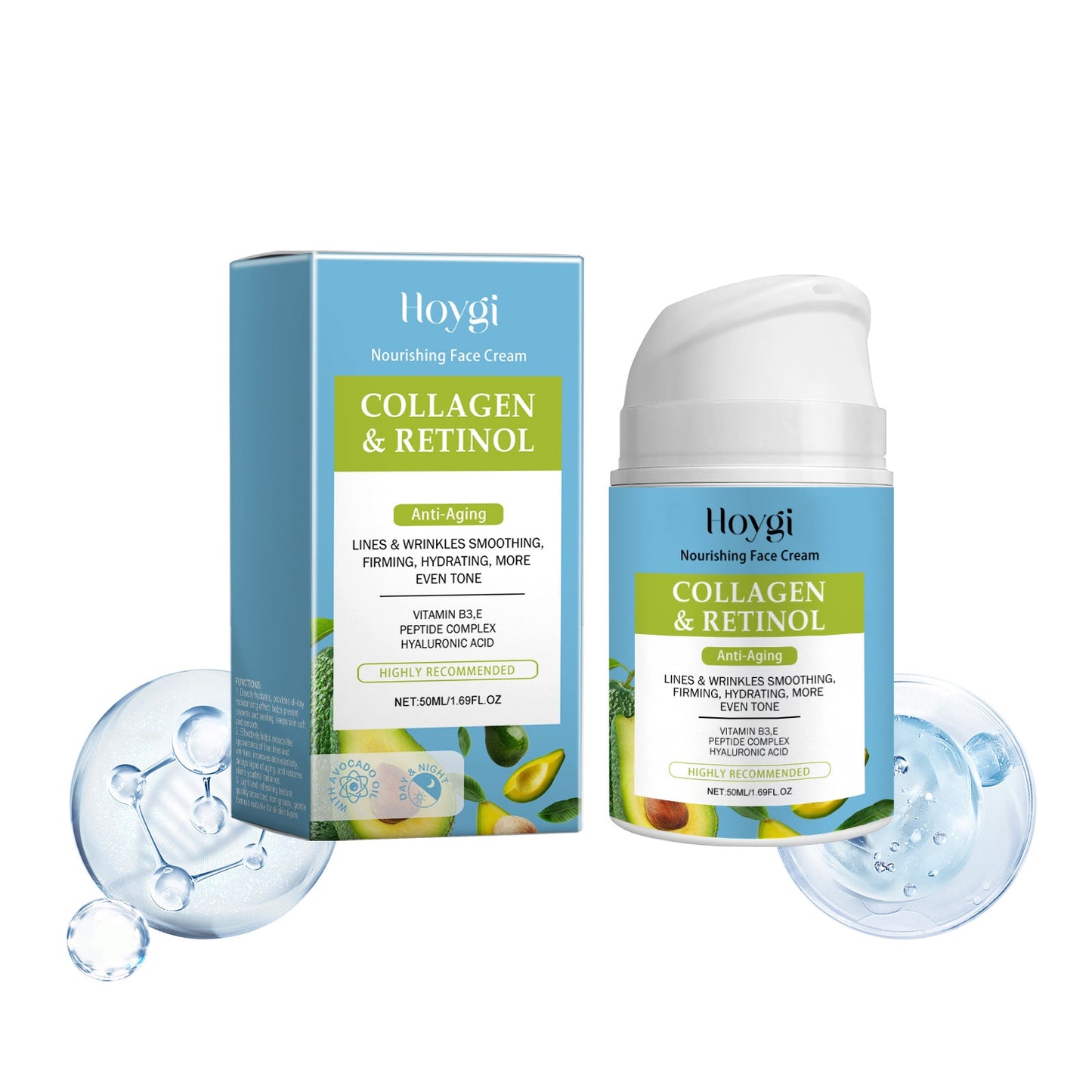 Collagen Facial Moisturizer Cream for Hydrating Skin Care