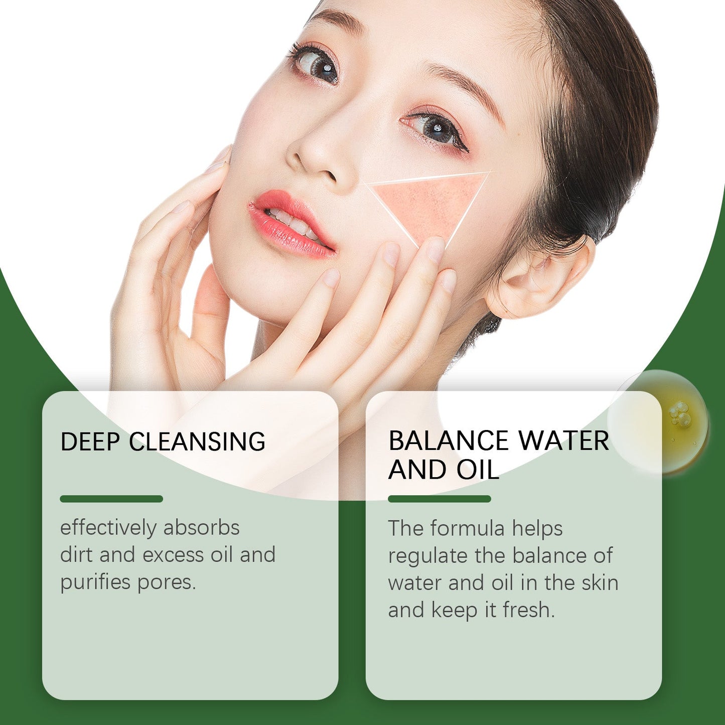 Charcoal Facial Cleanser for Oil Control and Moisture
