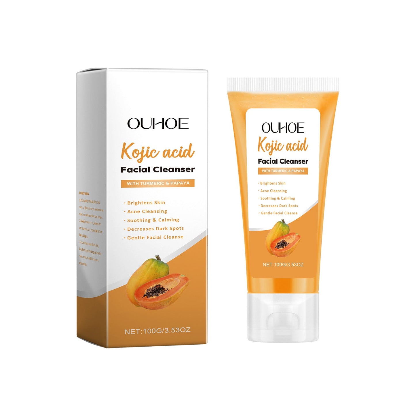 Papaya Facial Cleanser for Pore Care and Hydration