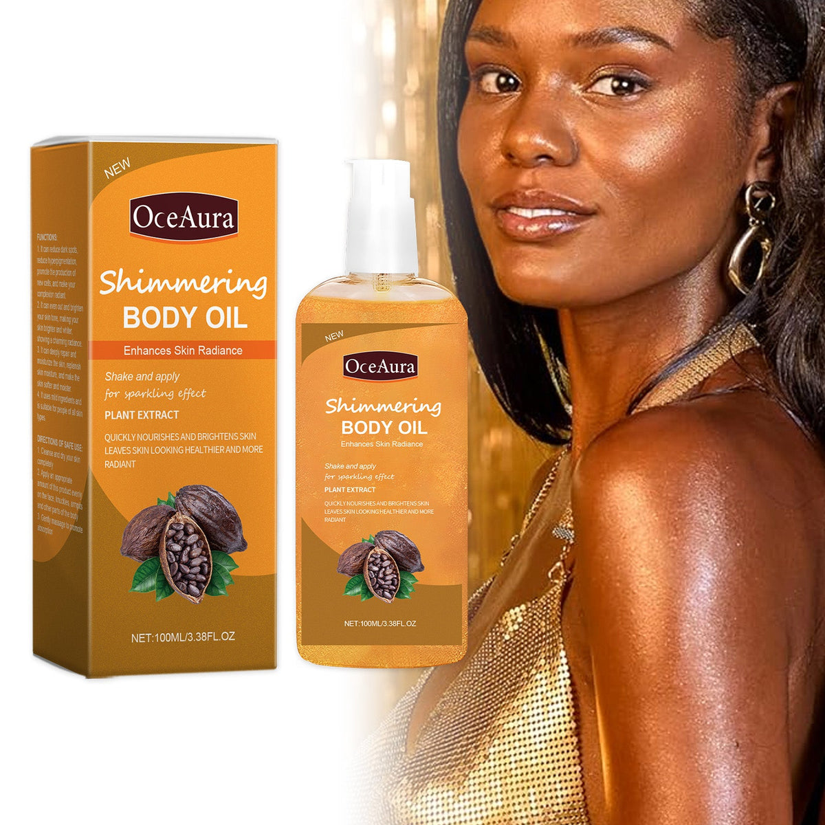 Shiny Moisturizing Body Oil for Full Body Care