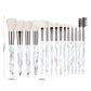 15Pcs Diamond Handle Makeup Brush Set for Beauty