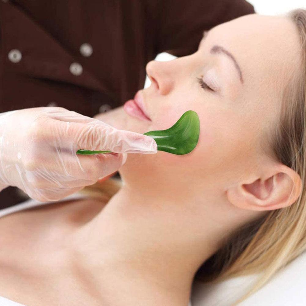 Jade Face Roller and Gua Sha Massage Set