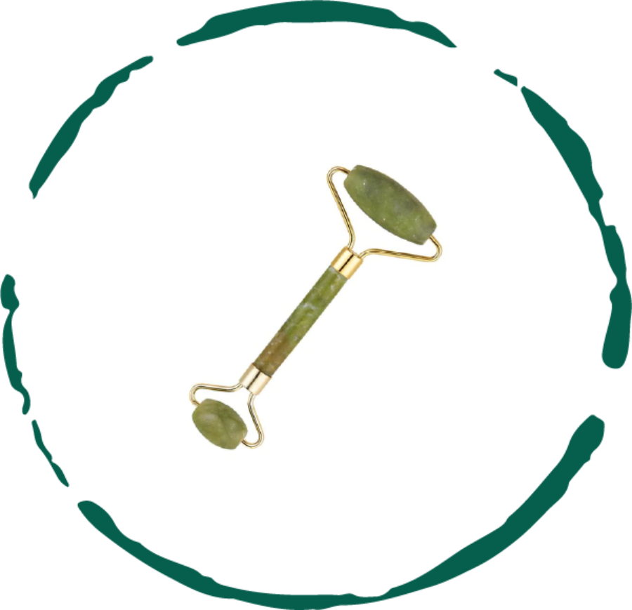 Natural Jade Facial Roller for Skin Massage Care