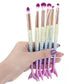 Mermaid Makeup Brush Set for Face and Eyes