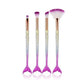 Mermaid Makeup Brush Set for Face and Eyes