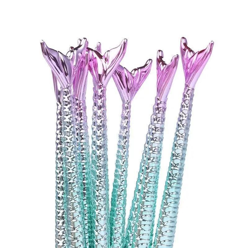 Mermaid Makeup Brush Set for Face and Eyes