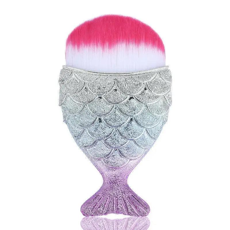 Mermaid Makeup Brush Set for Face and Eyes