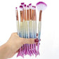 Mermaid Makeup Brush Set for Face and Eyes